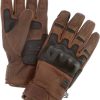 Motorradhandschuhe Helston's Wislay Leather Glovesbrown/black