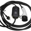 vhbw Ladekabel Typ 2 zu Typ F CEE 7/7 kompatibel mit Citroen AMI Elektroauto 1-phasig 16 A 3,5 kW 7 m Elektroauto-Ladekabel