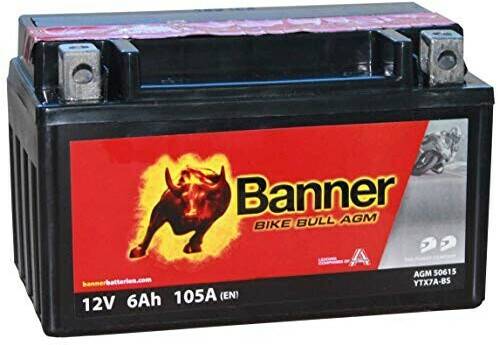 Banner LF 12V 6Ah YTX7A-BS Motorradbatterien